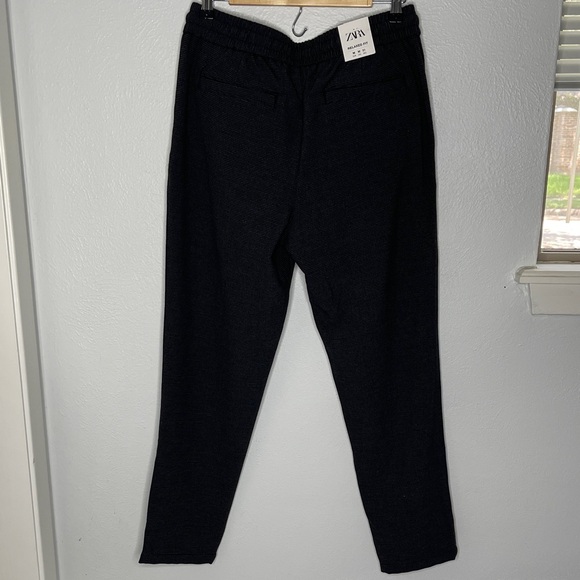 Men's Black Drawstring Pants - Picture 4 of 7